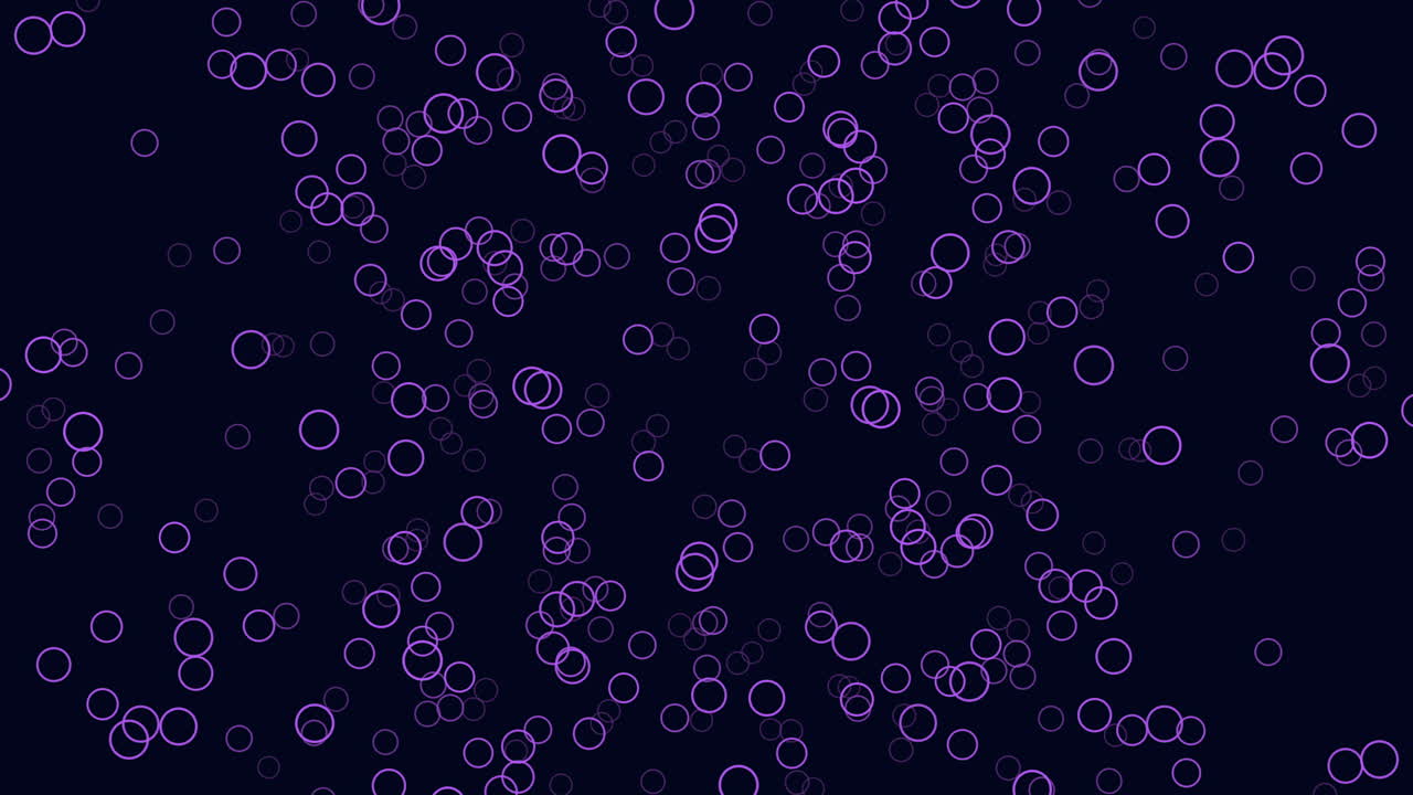 Abstract purple circle pattern on black background