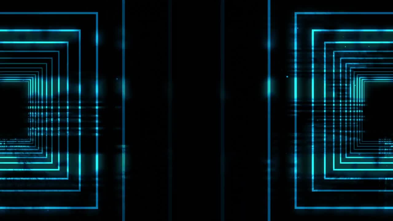 Geometric shapes on black background