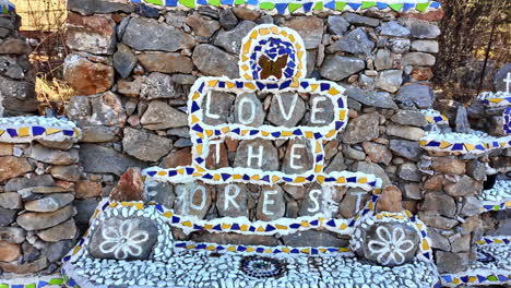 love the forest: stone mosaic art