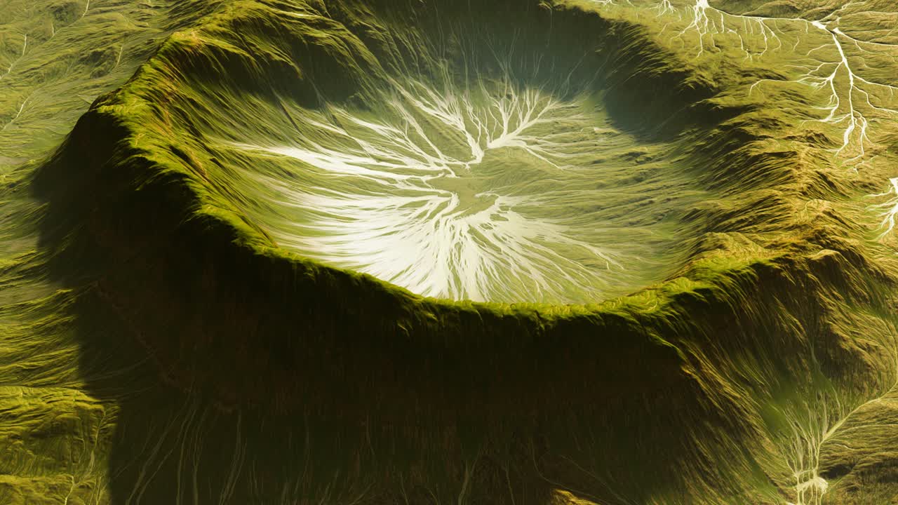 вид на ландшафт инопланетной планеты