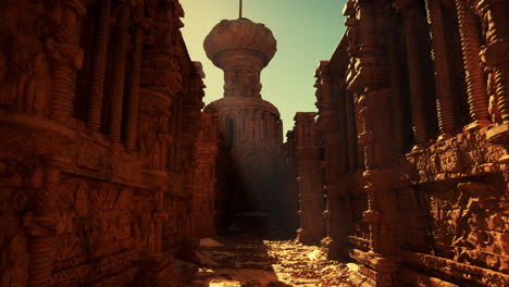 ruins of an ancient temple in the desert