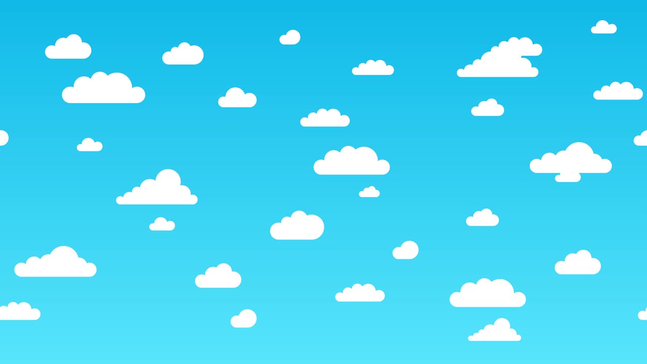 파란 하늘에서 움직이는 4k 구름 - 루프 가능한 비디오