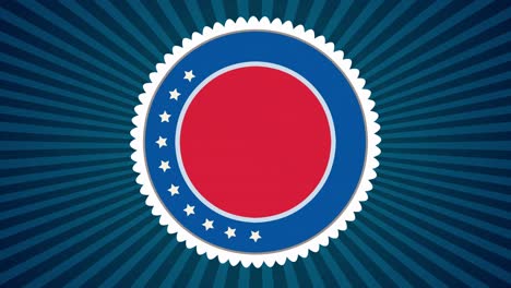 animación de celebración del 4 de julio con saludos para el día de la independencia.