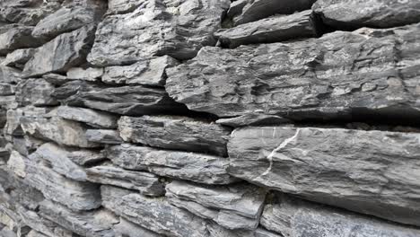 close-up of a gray stone wall