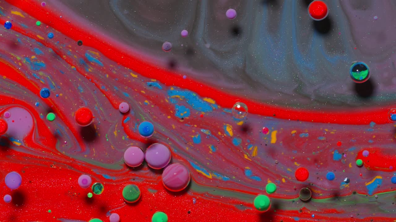 abstractos remolinos de pintura de colores