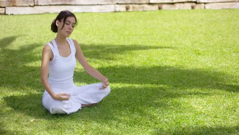 Young-woman-meditating-in-nature