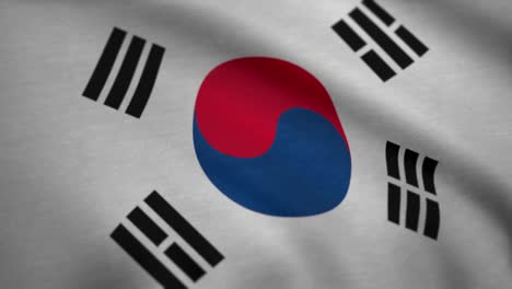 La bandera de Corea del Sur