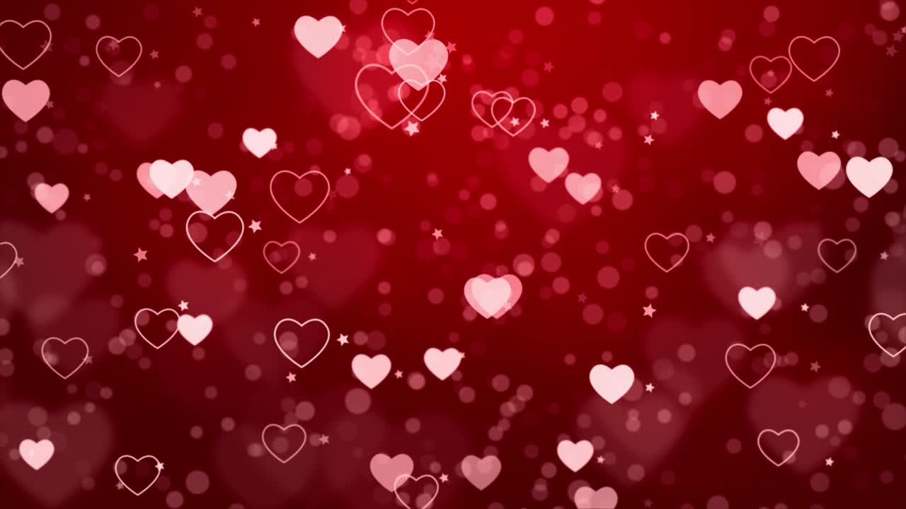 Heart Background with Sparkles