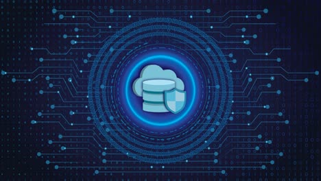 sicurezza informatica, cloud computing, cloud sicuro, iaas, paas, concetto saas mostrato con l'icona della nuvola e uno scudo di sicurezza per la protezione e la privacy