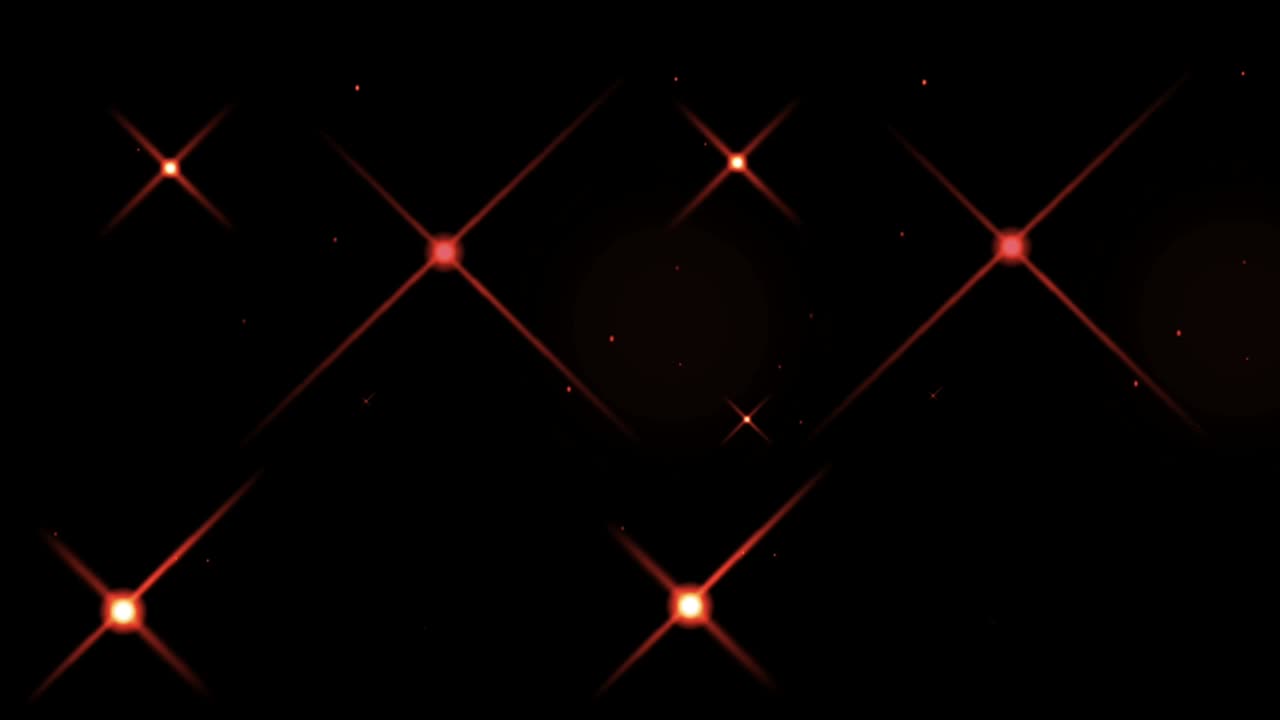 la animación la luz roja brilla sobre un fondo negro.