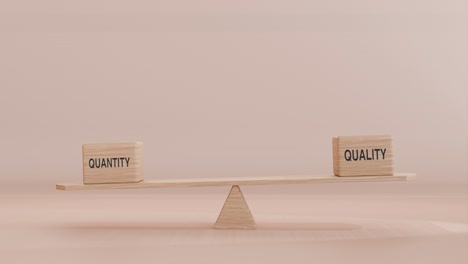 quantity and quality balancing on seesaw