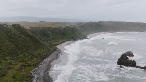 coastal scenery with rocky beach and cliffs