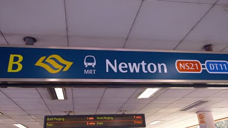 mrt station sign