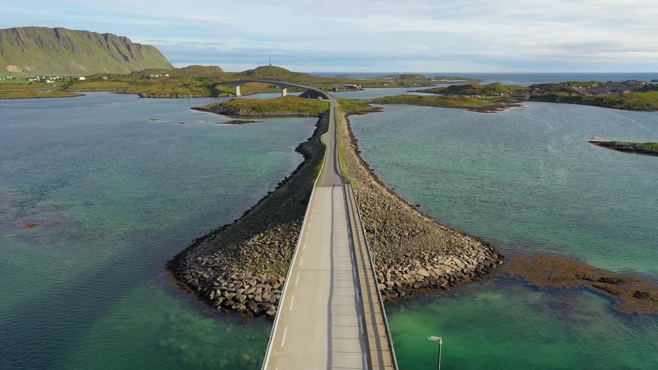 프레드반그 다리 파노라마 로포텐 섬