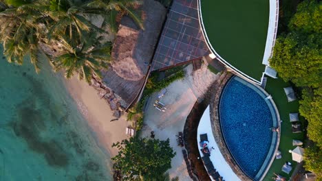 resort on the beach with swimming pool