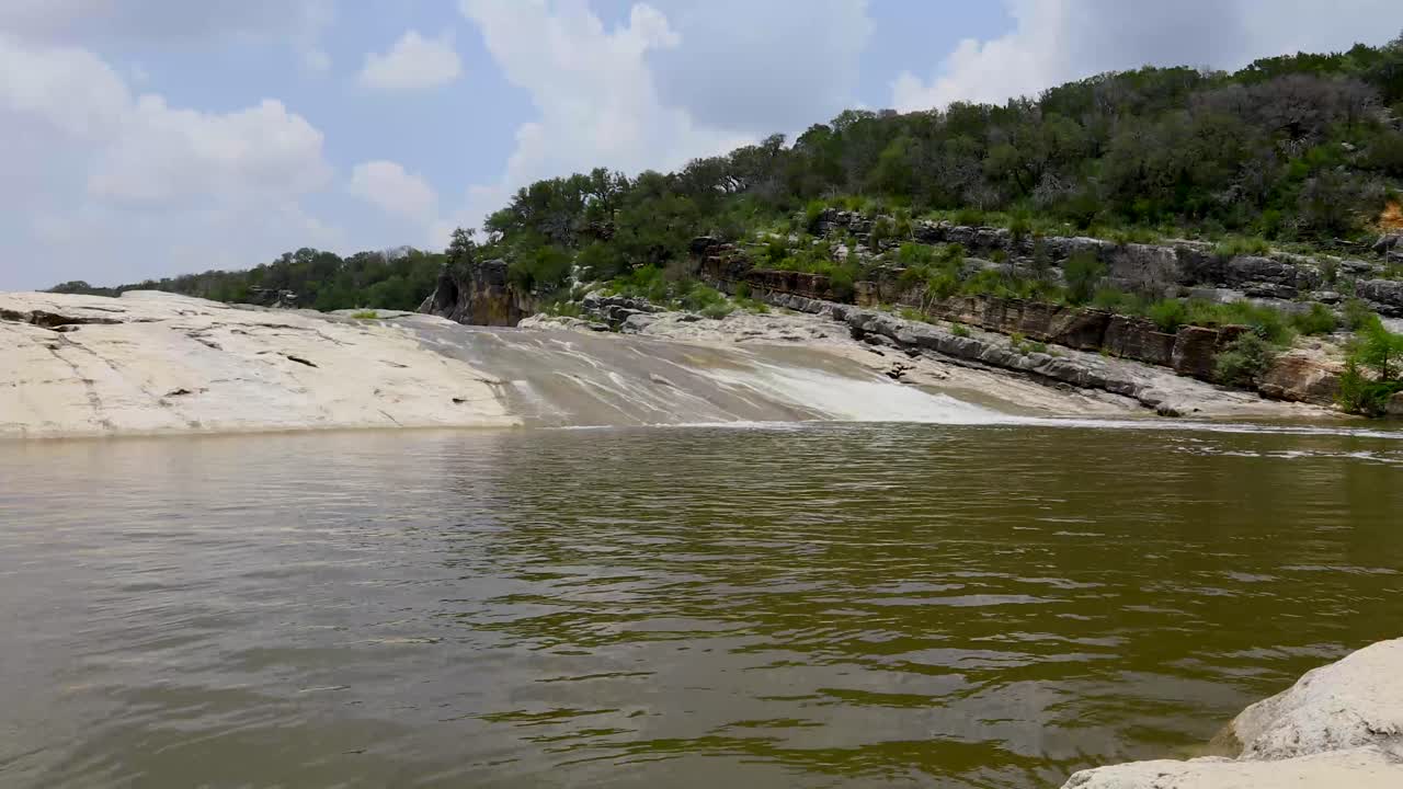 Scenic waterfall landscape