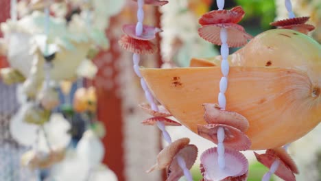 seashell wind chime decor