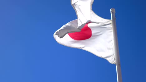 video of flag of japan in 4k