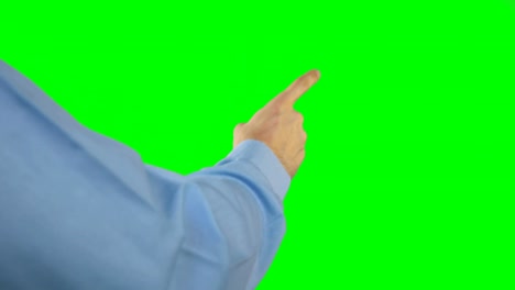 디지털 스크린 4k를 만지는 남자의 손