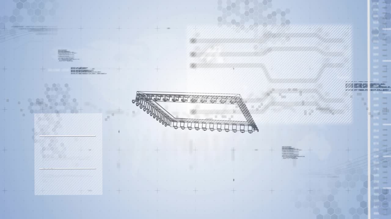 After opening outlines grouping into circuit view tilting chip detaching rotating zooming into pins