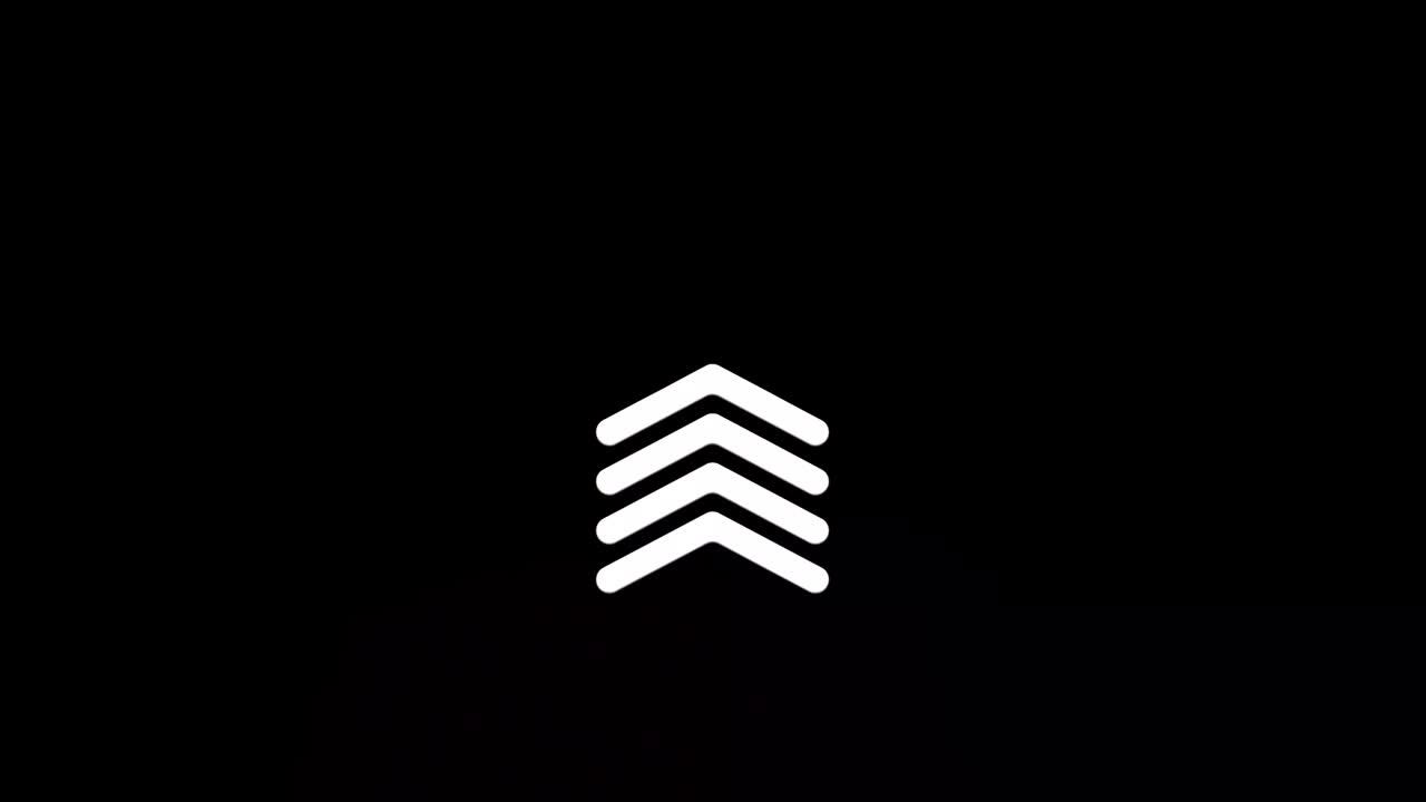 Glitch Swipe up animation button. Application and social network icons, swipe up for advertising. Social media scroll arrows. 4K video animation with alpha channel