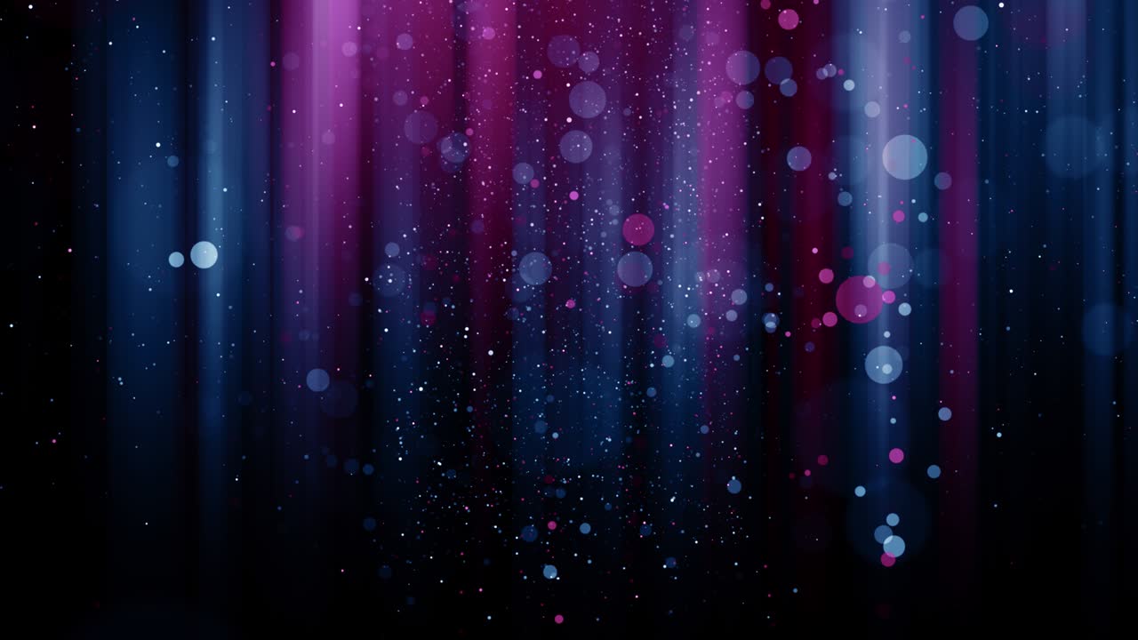 partículas azul rosa evento juego tráiler títulos escenario de concierto cinematográfico bucle de fondo