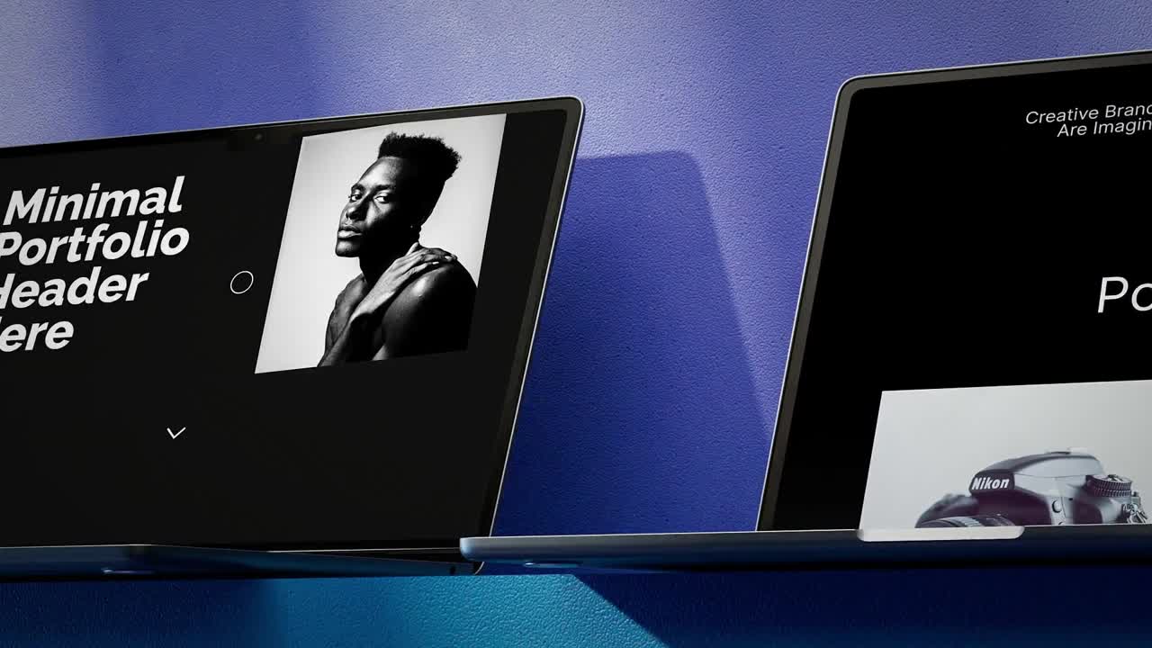 Avanceret 3D moderne webside-promoveringsskabelon til tech-startups og digitale præsentationer