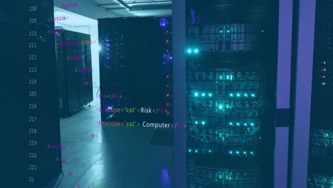 Animation-of-programming-language-over-data-server-racks