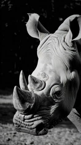 close-up of a rhinoceros
