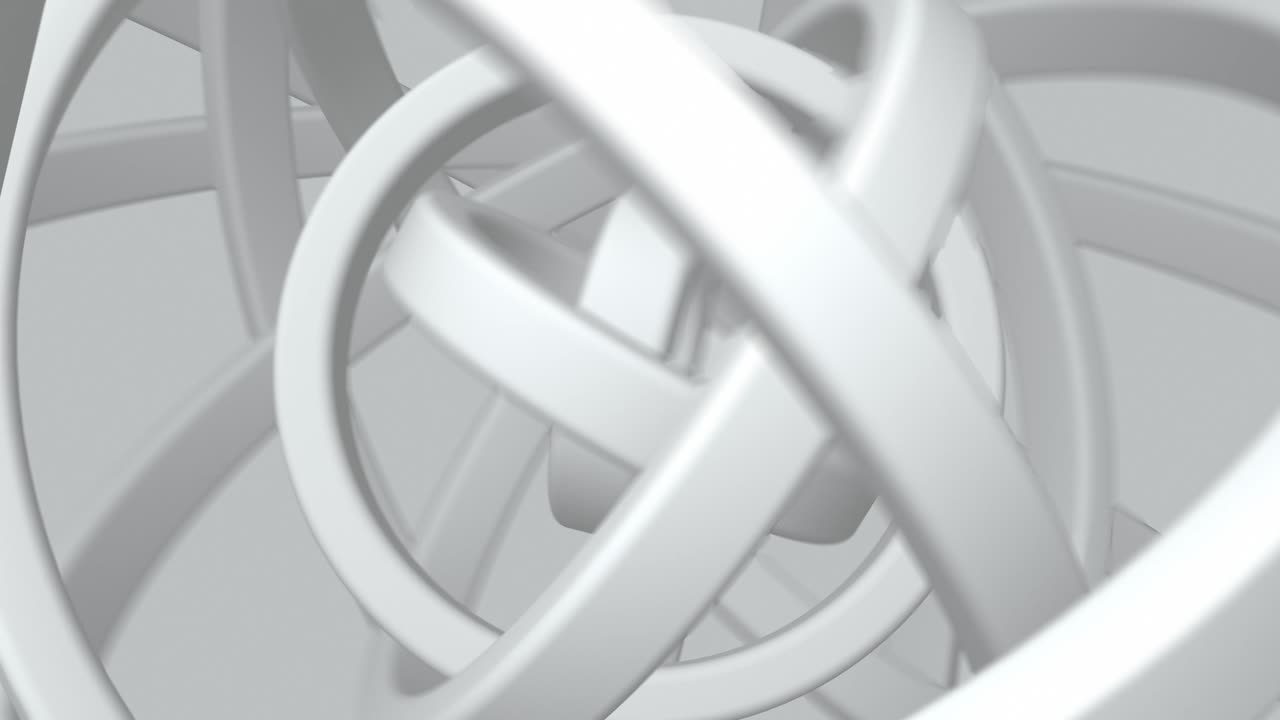3d abstract rings rotating harmonically a music and technology concept