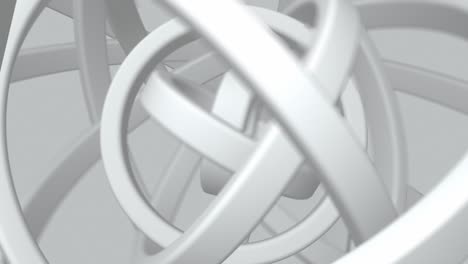 3d abstract rings rotating harmonically a music and technology concept