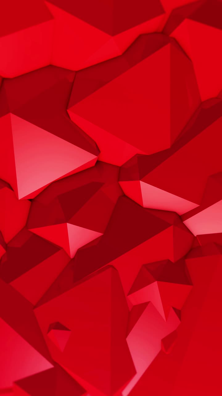 A beautifully designed red polygon backdrop with sharp details and a futuristic feel.