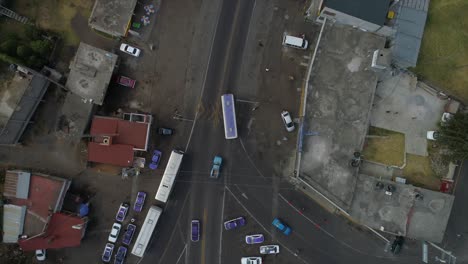 footage of a bus by the road