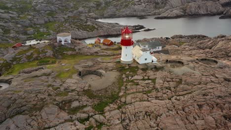 Coastal-lighthouse.-Lindesnes-Lighthouse-is-a-coastal-lighthouse-at-the-southernmost-tip-of-Norway.