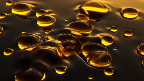 golden liquid drops