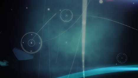 animation of networks of connections over black background