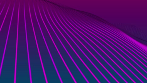 purple wave lines flowing on blue