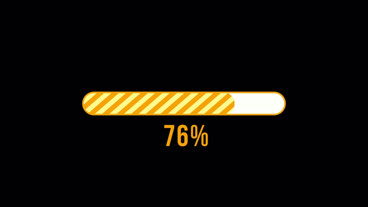 Simple Progress Bar Animation Yellow