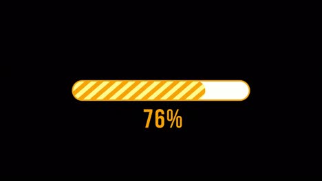 animación de la barra de progreso simple amarillo
