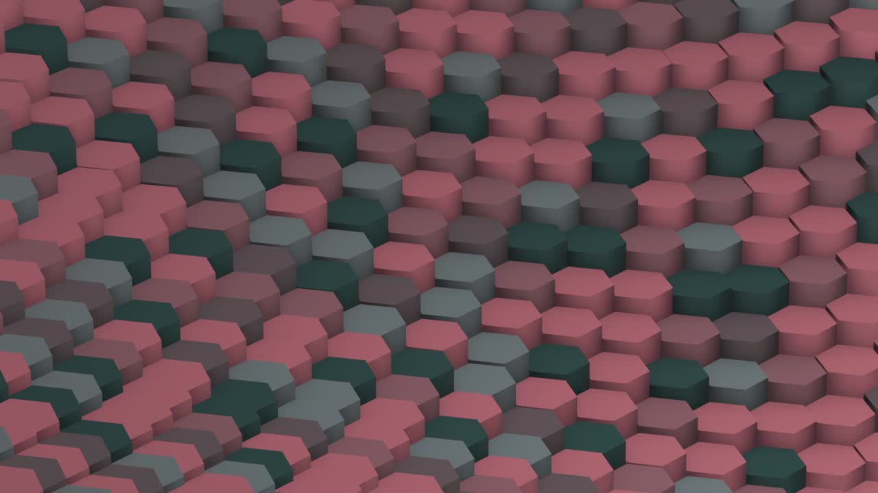 el rosa del bucle de la transformación del hexágono