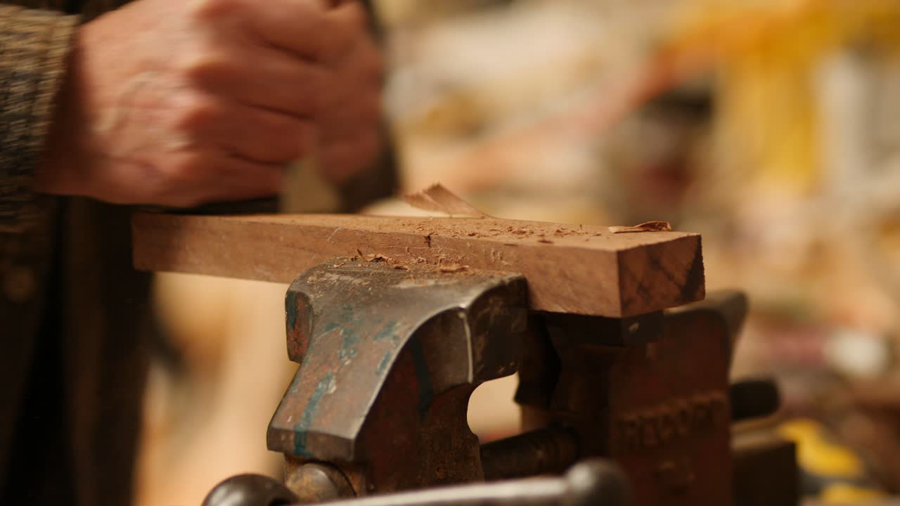 Iroko Wood Planing for Boat Building in Workshop