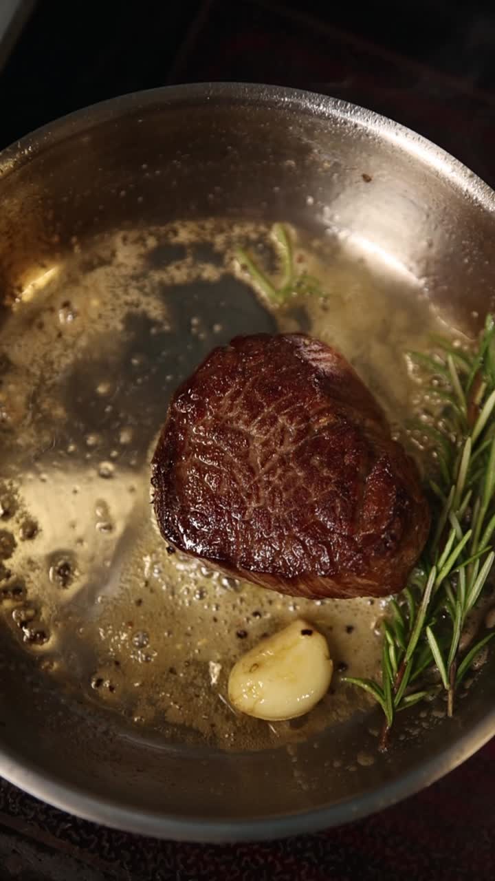 Pan-Seared Steak with Rosemary and Garlic