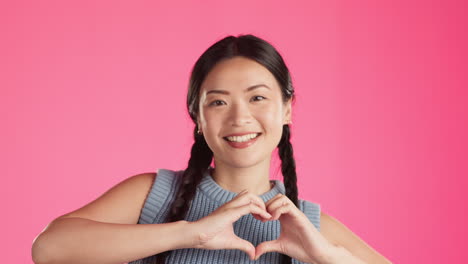 asian woman, happy or face