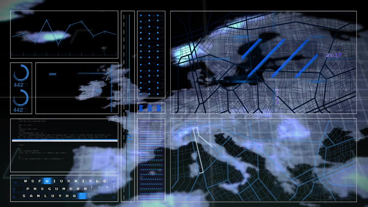 Displaying animation with data analytics and geographic mapping on digital interface