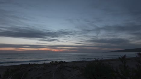 Sonnenuntergang-Am-Strand-Im-Zeitraffer