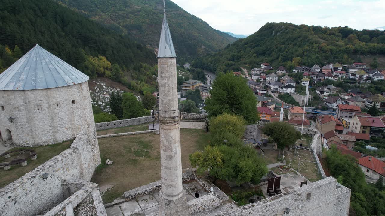 castillo medieval en la ciudad