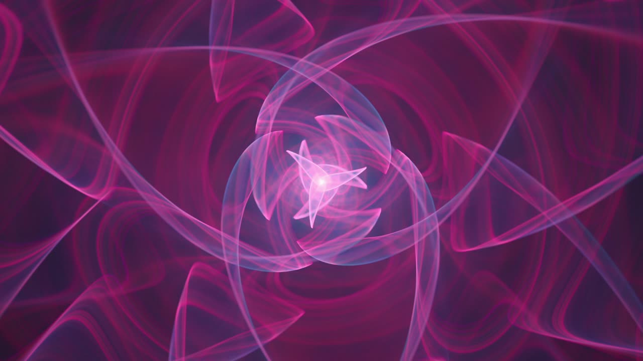 hoja cósmica giratoria - espirales fractales abstractas sin fisuras, telón de fondo artístico caleidoscopio, arte de línea de galaxias cósmicas de geometría espiritual - ideal para música vj y fondos meditativos