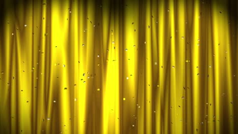 fondo de navidad feliz dorado con confeti de color. papel de pared día de san valentín. bucle sin costuras
