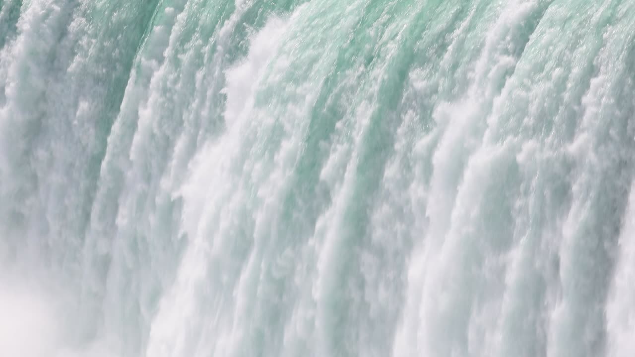 Fresh waters crashes over Niagara Falls, Ontario, Canada