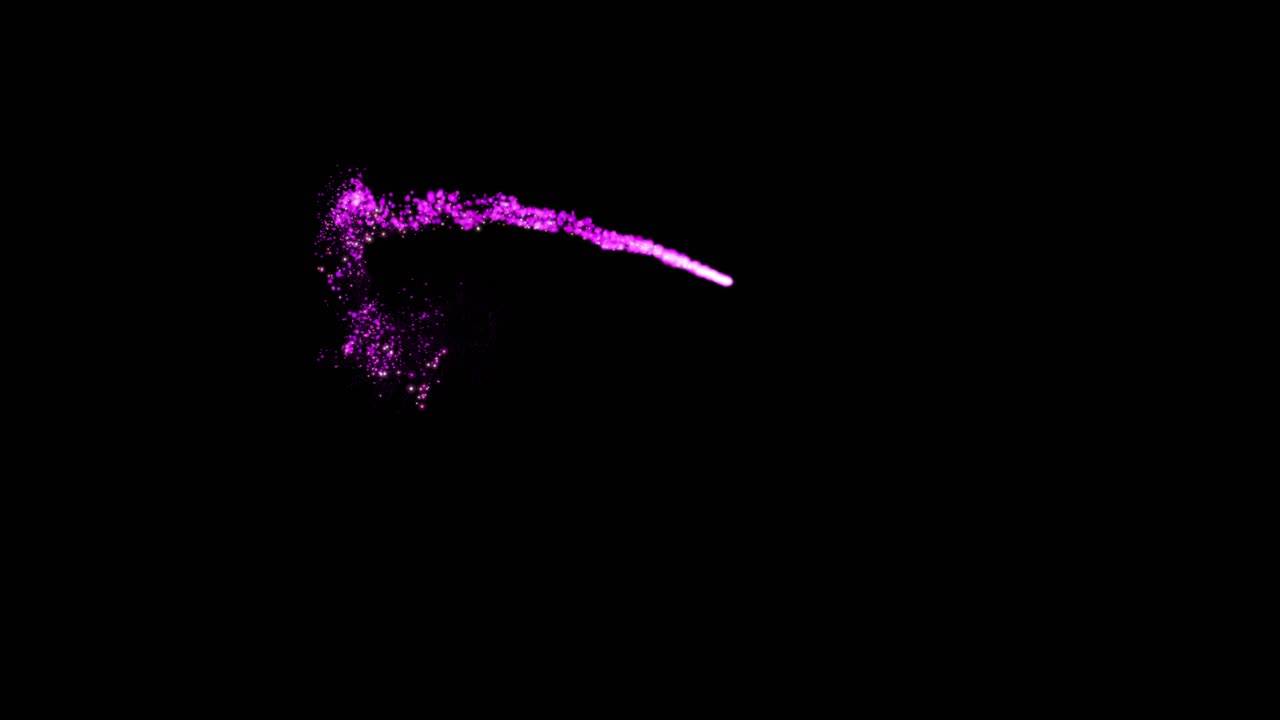 Purple Sparkle Trail Effect